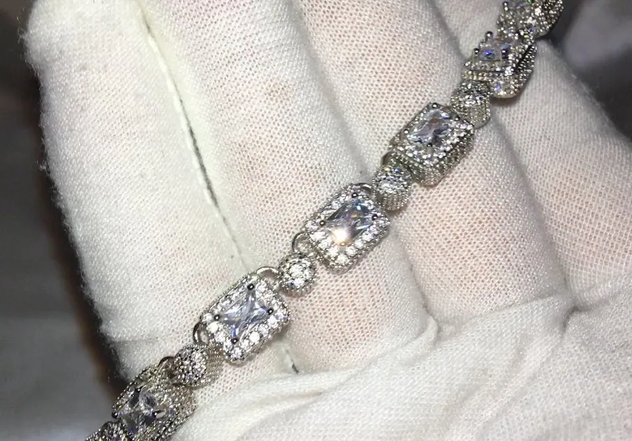 Iced Out Chain | Diamond Necklace | Tennis Chain | Tennis Necklace | Mens Tennis Chain | Womens Tennis Chain | Diamond Tennis Chain