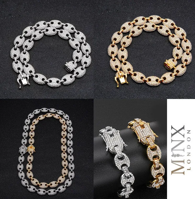Iced Out Chains | Iced Out Chain | Iced Out Necklace | Iced Out Bracelet | Iced Out Jewellery | Cuban Link Chain | Miami Cuban Link Chain