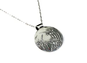 Iris Embrace Silver Pendant