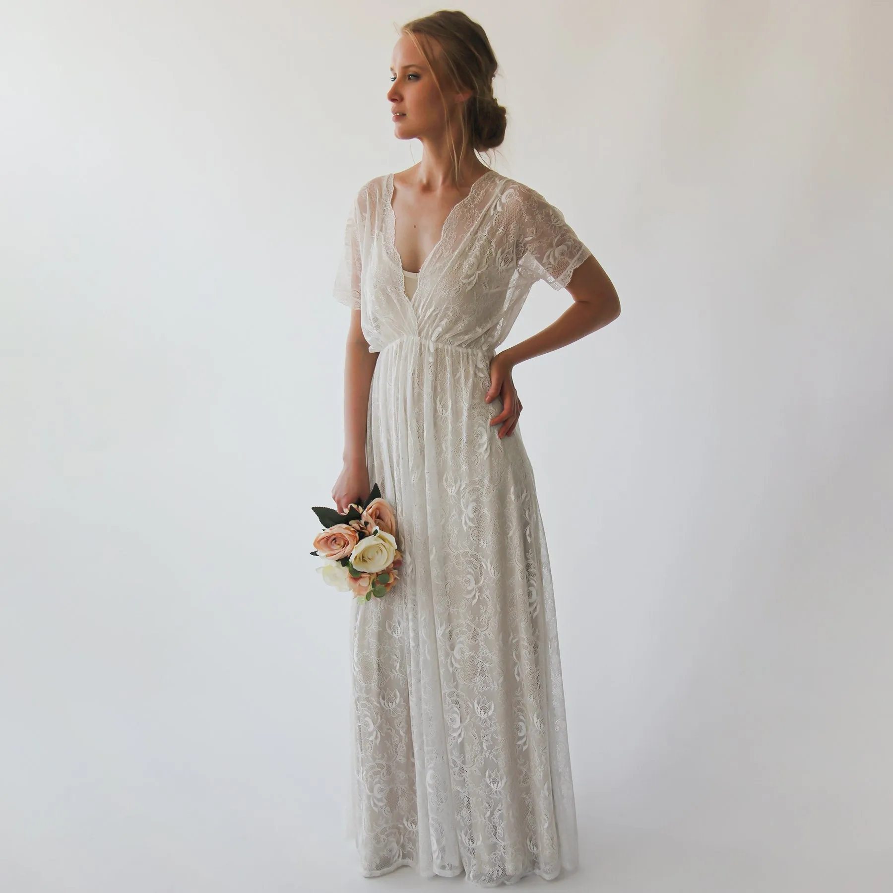 Ivory Champagne Dress #1044