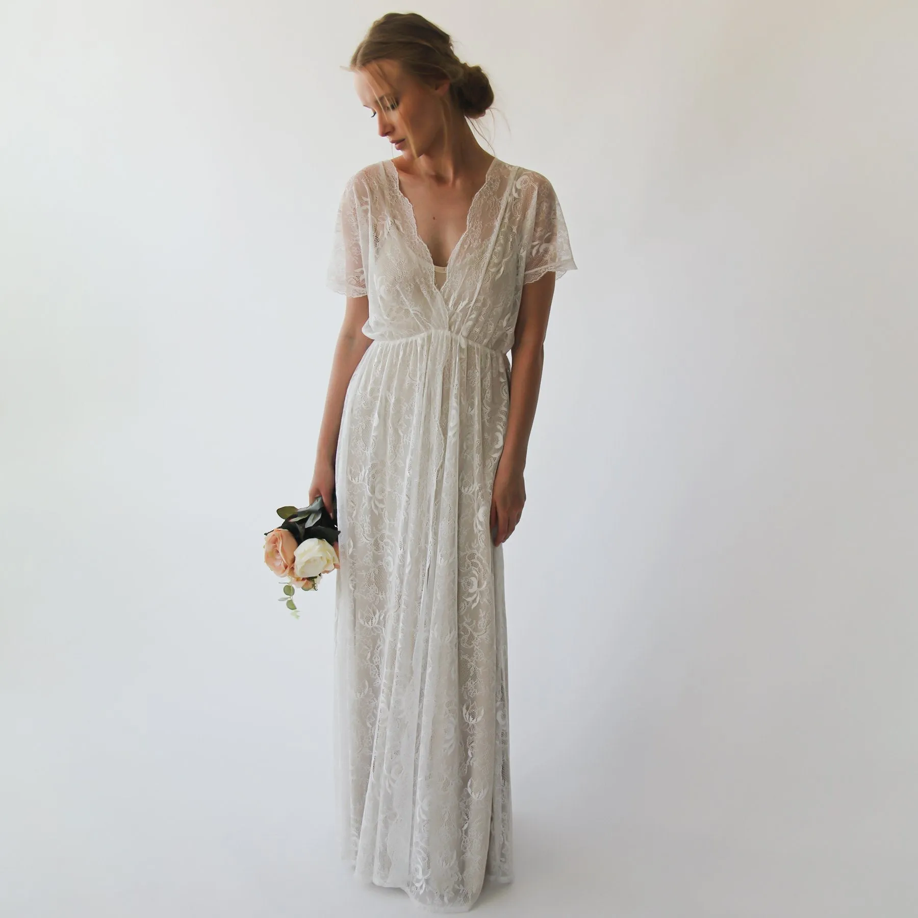 Ivory Champagne Dress #1044