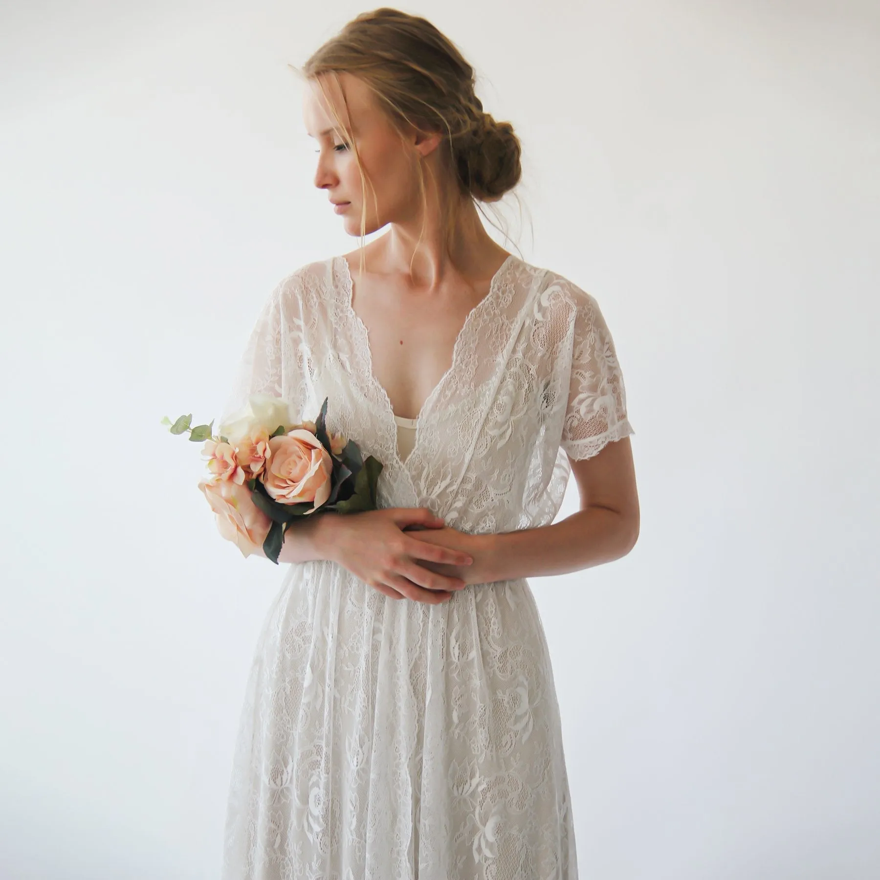 Ivory Champagne Dress #1044