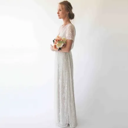 Ivory Champagne Dress #1044