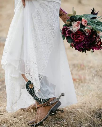 Ivory Off Shoulder wrap Long Sleeves ,Mermaid wedding dress #1280