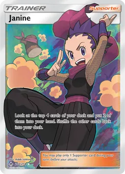 Janine 210/214 FULL ART RARE FOIL
