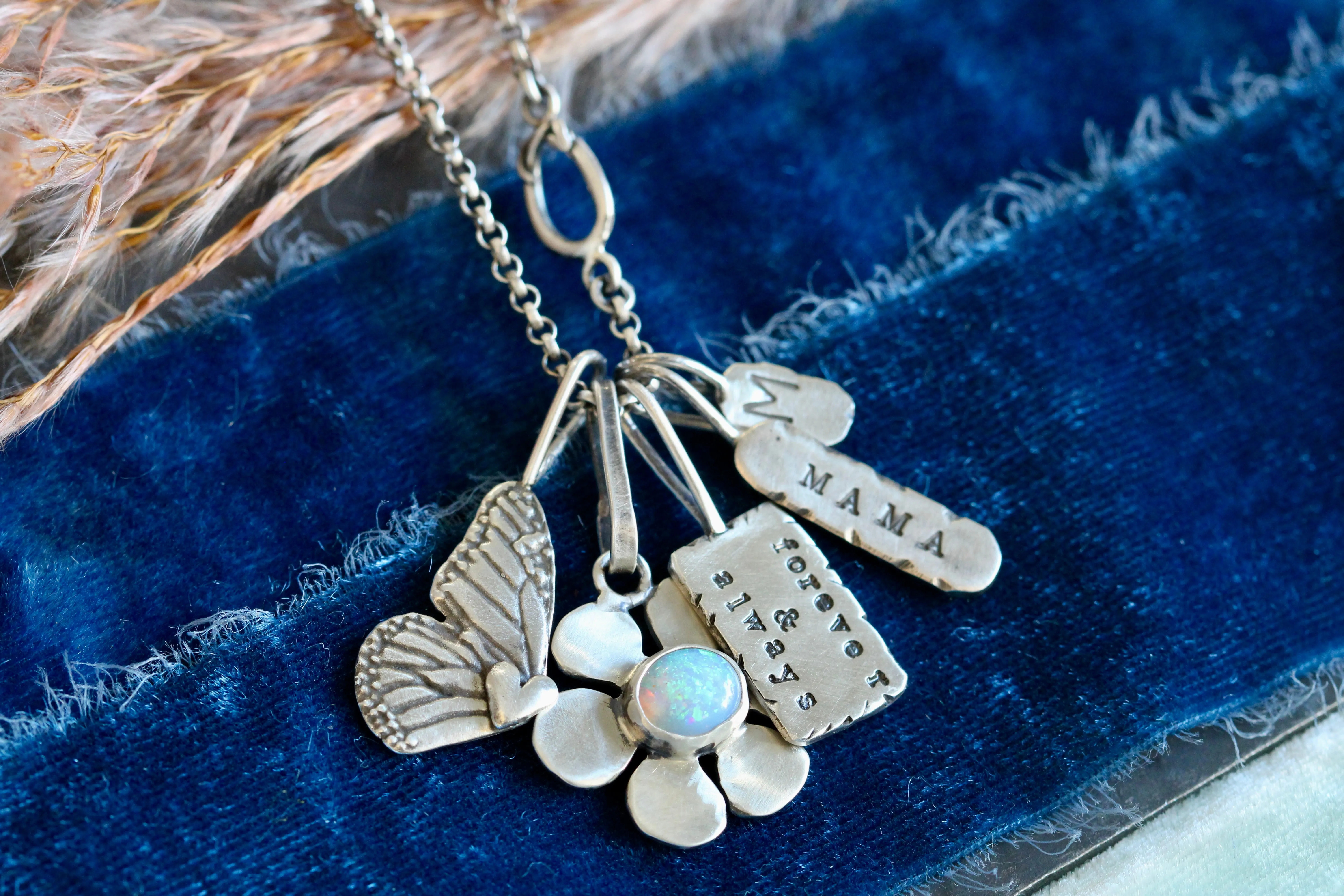 Just Breathe  Sterling Silver Rectangle Charm – Storyteller Collection