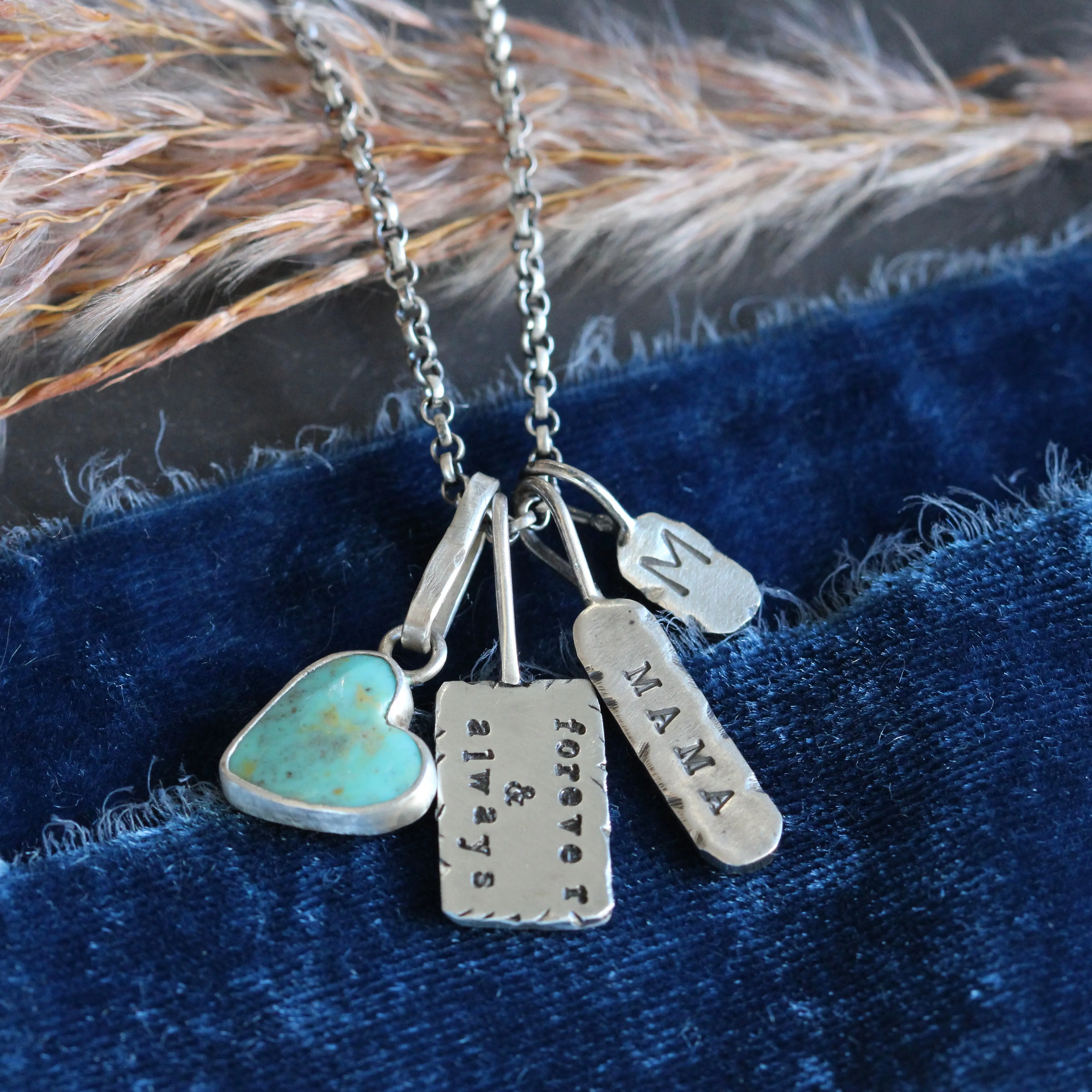 Just Breathe  Sterling Silver Rectangle Charm – Storyteller Collection