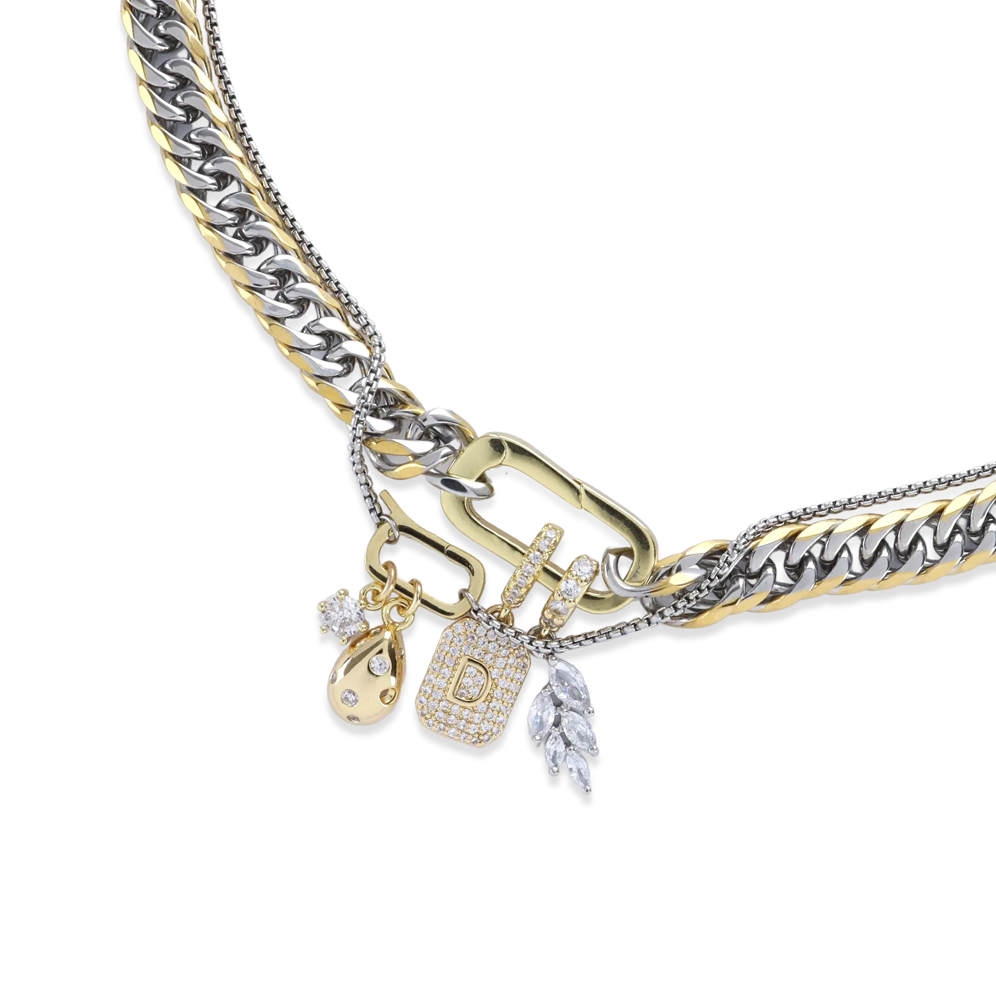 JUST CLICK LETTER PARTY NECKLACE SET