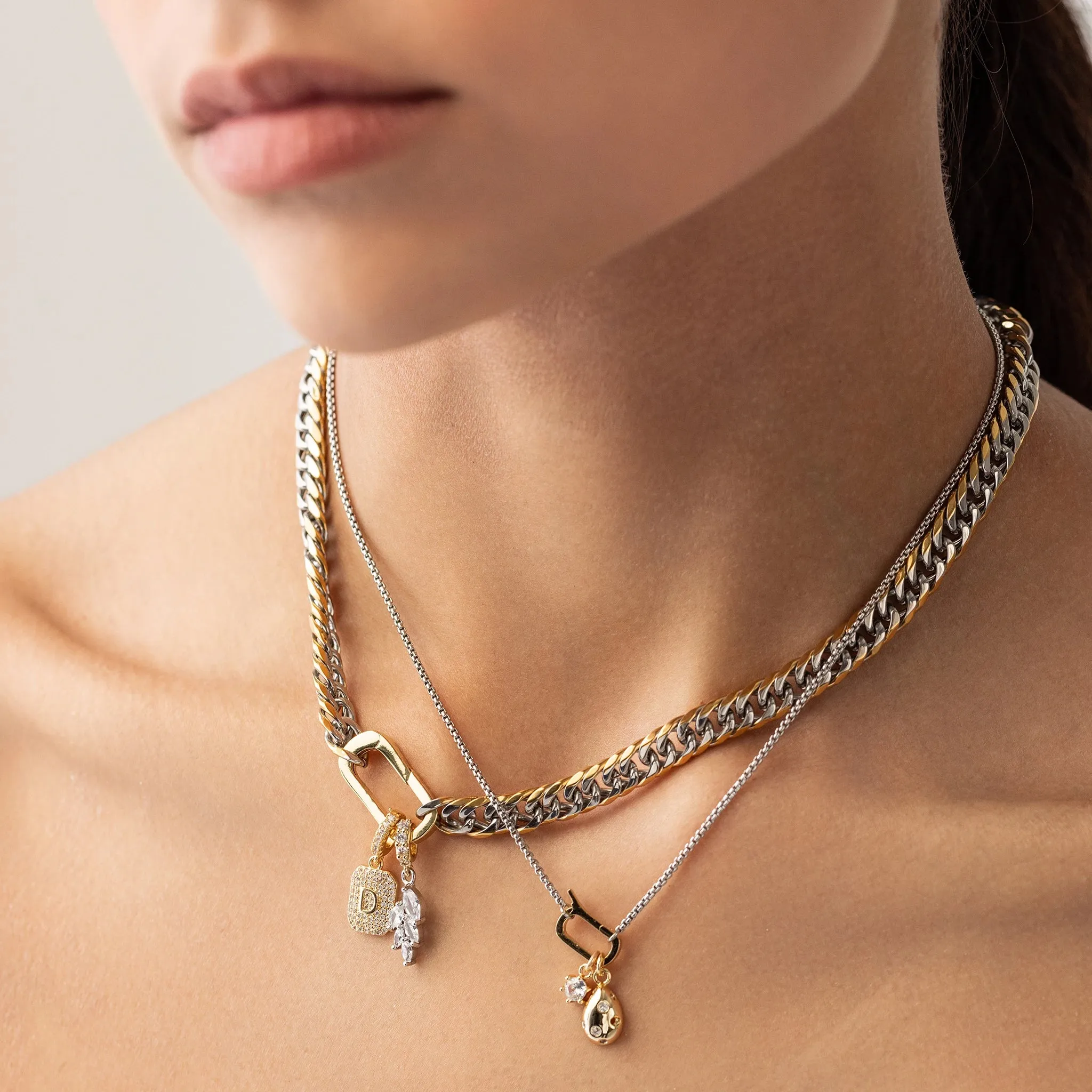 JUST CLICK LETTER PARTY NECKLACE SET