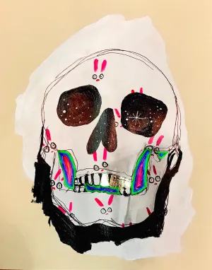 Kellesimone Waits, "Stars In Her Eyes and a Party in Her Mouth (Even in Death)" SOLD