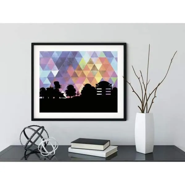 Kennesaw, Georgia geometric skyline