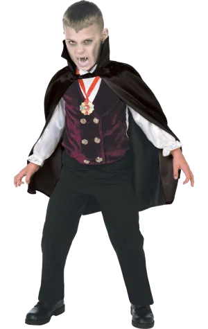 Kids Gothic Vampire Halloween Costume