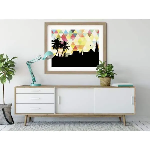 Kona, Hawaii geometric skyline
