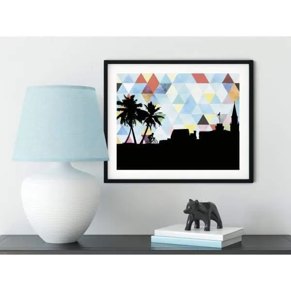 Kona, Hawaii geometric skyline