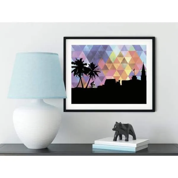 Kona, Hawaii geometric skyline