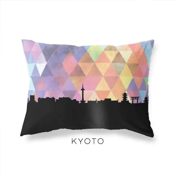 Kyoto, Japan geometric skyline