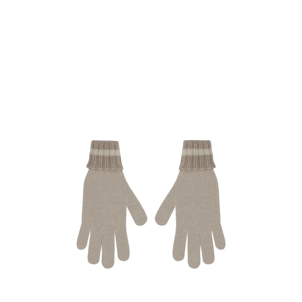 Lame cashmere Gloves