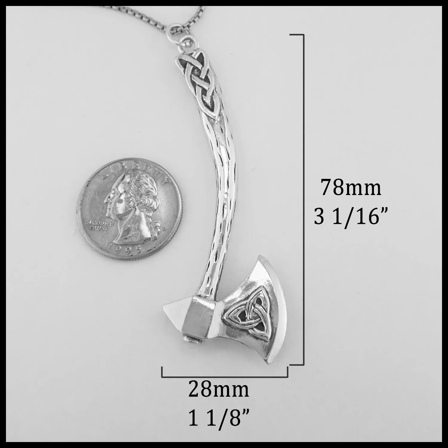 Large Celtic Axe Pendant