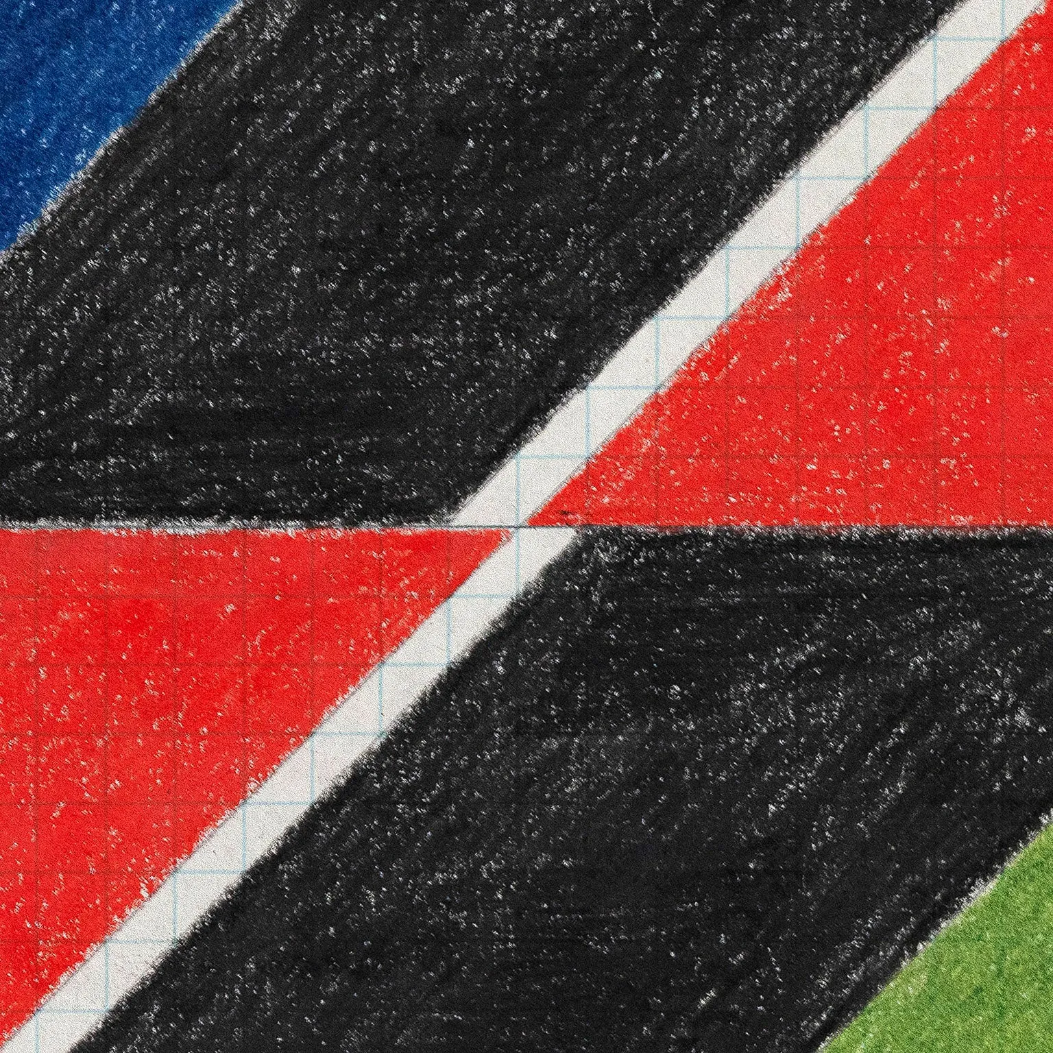 LARRY ZOX "BLACK PUSH" DRAWING, 1965