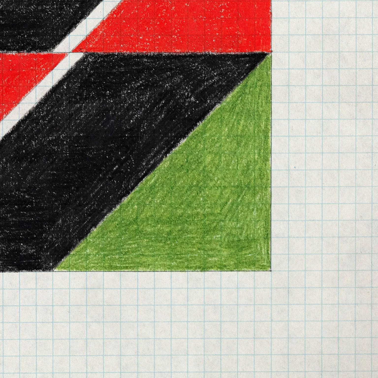 LARRY ZOX "BLACK PUSH" DRAWING, 1965