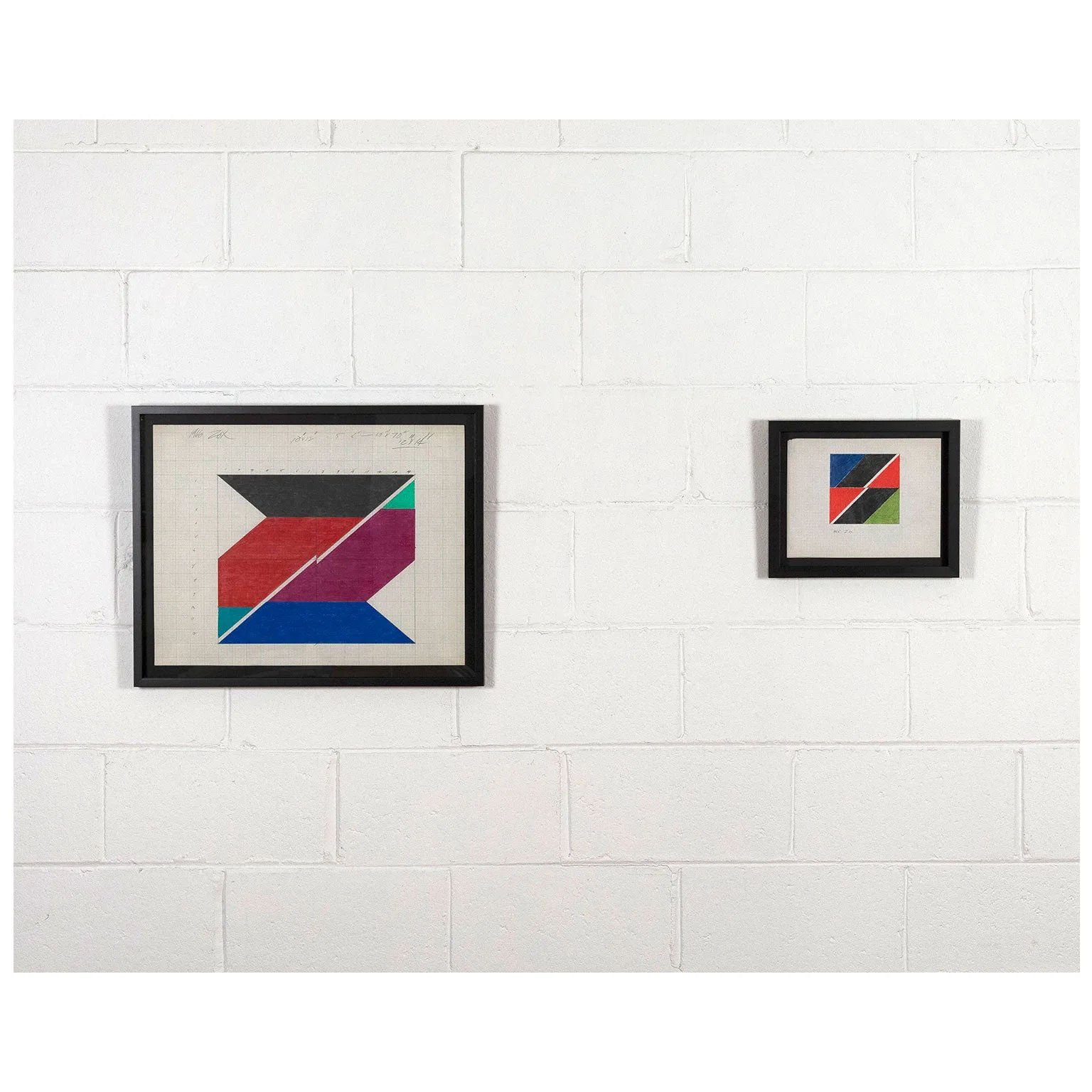 LARRY ZOX "BLACK PUSH" DRAWING, 1965