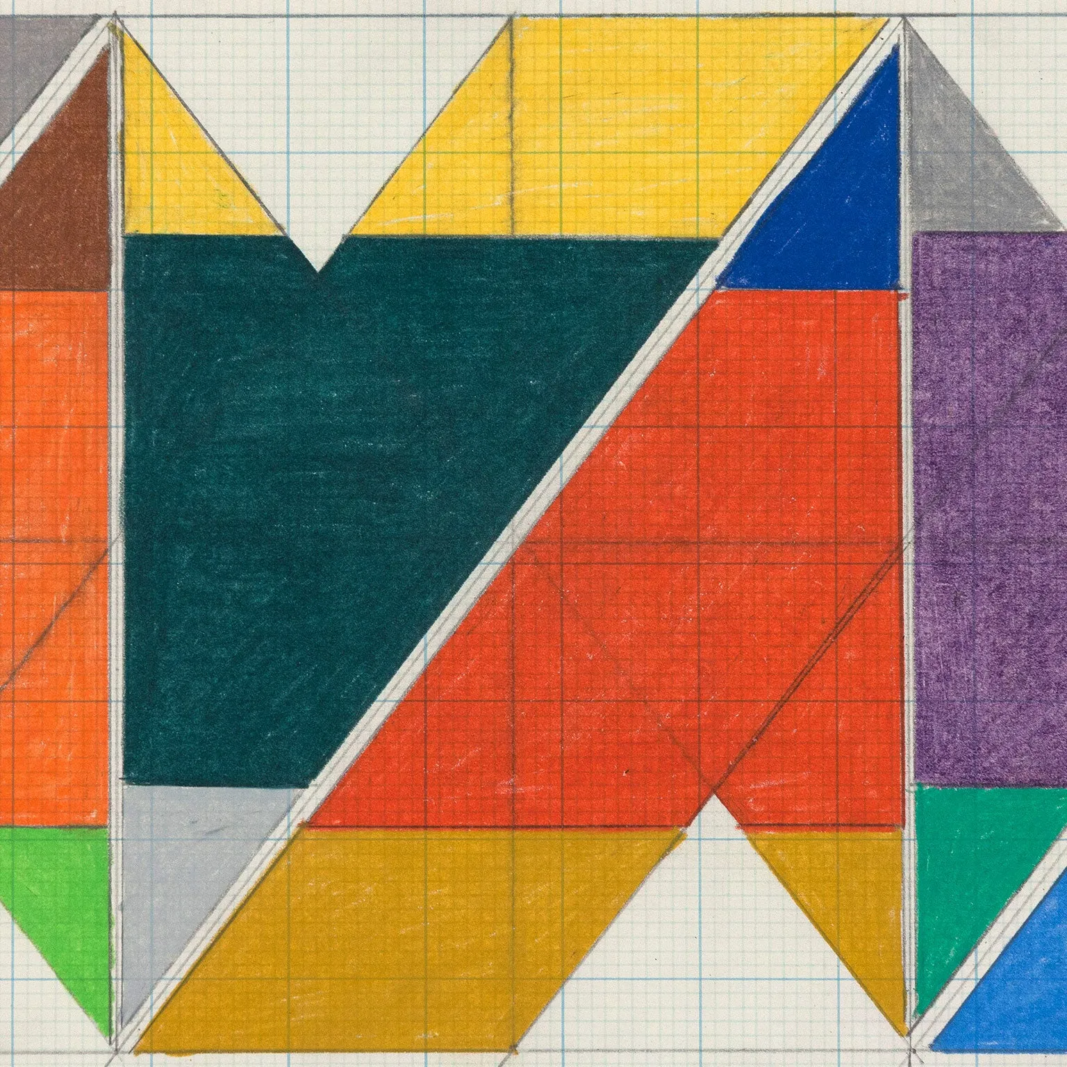LARRY ZOX "SCISSOR JACK" DRAWING, 1965