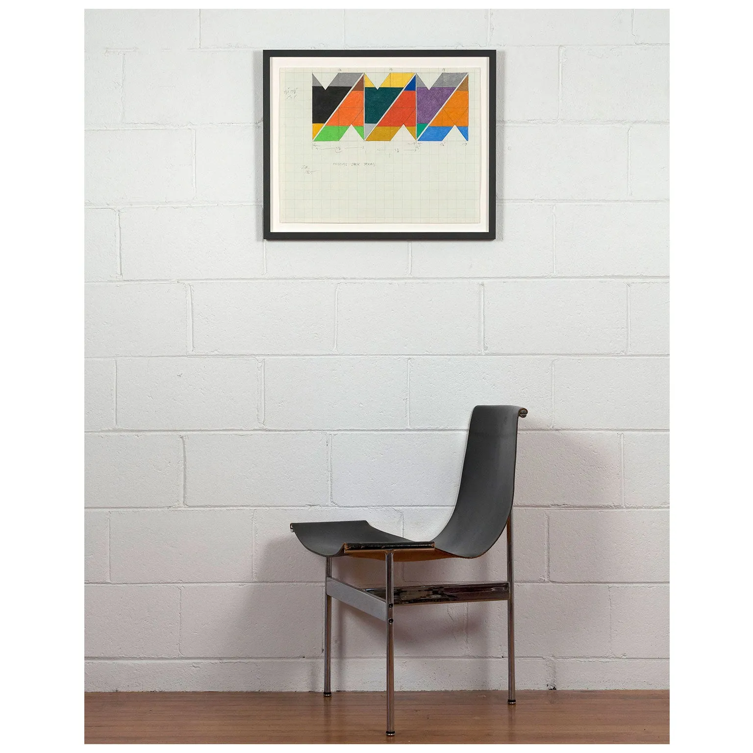 LARRY ZOX "SCISSOR JACK" DRAWING, 1965