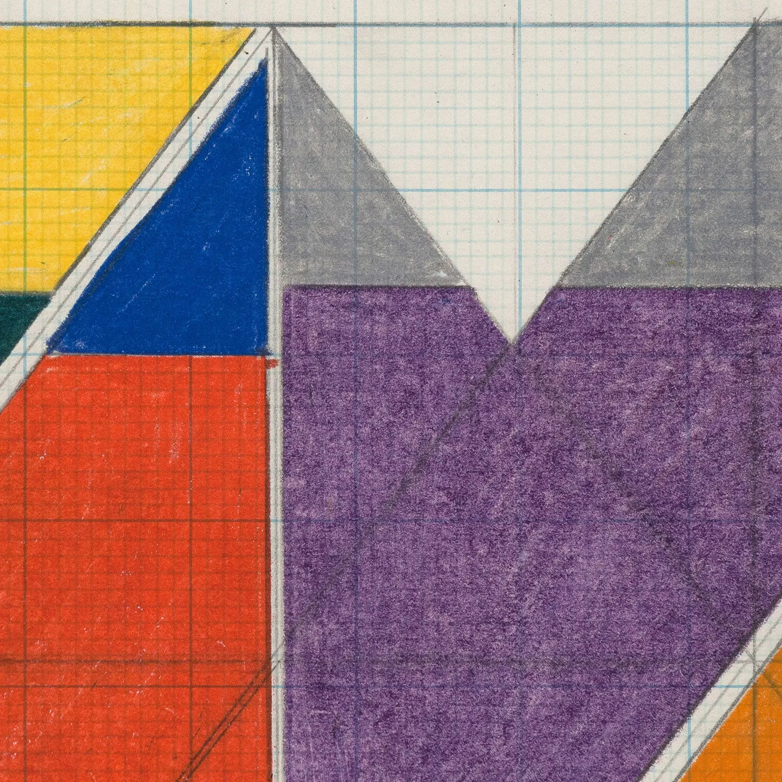 LARRY ZOX "SCISSOR JACK" DRAWING, 1965