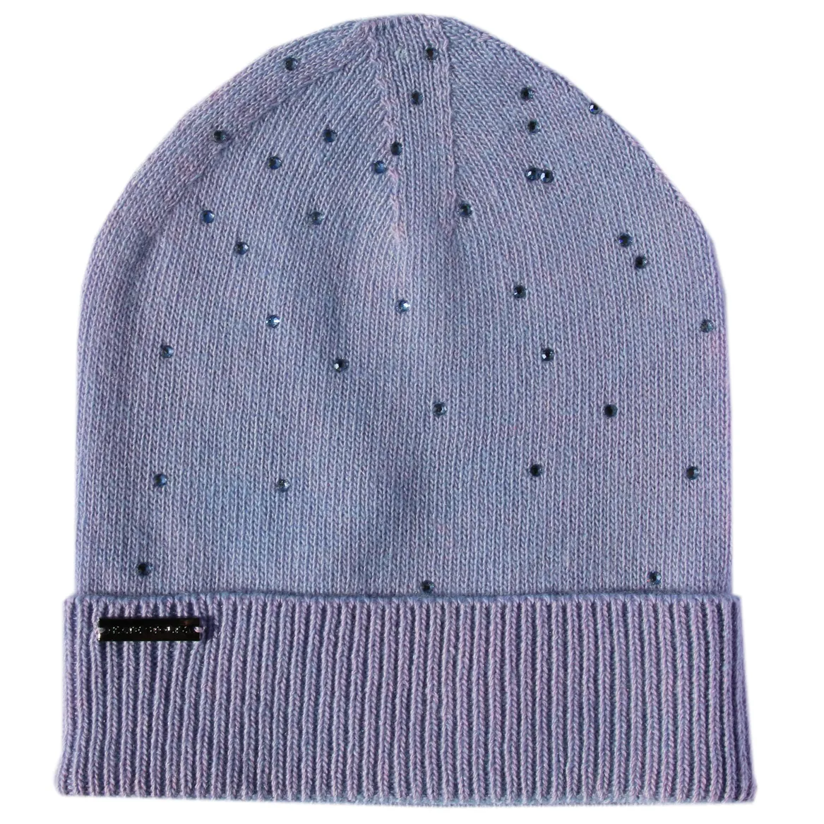 Lavender Crystal Knit Hat