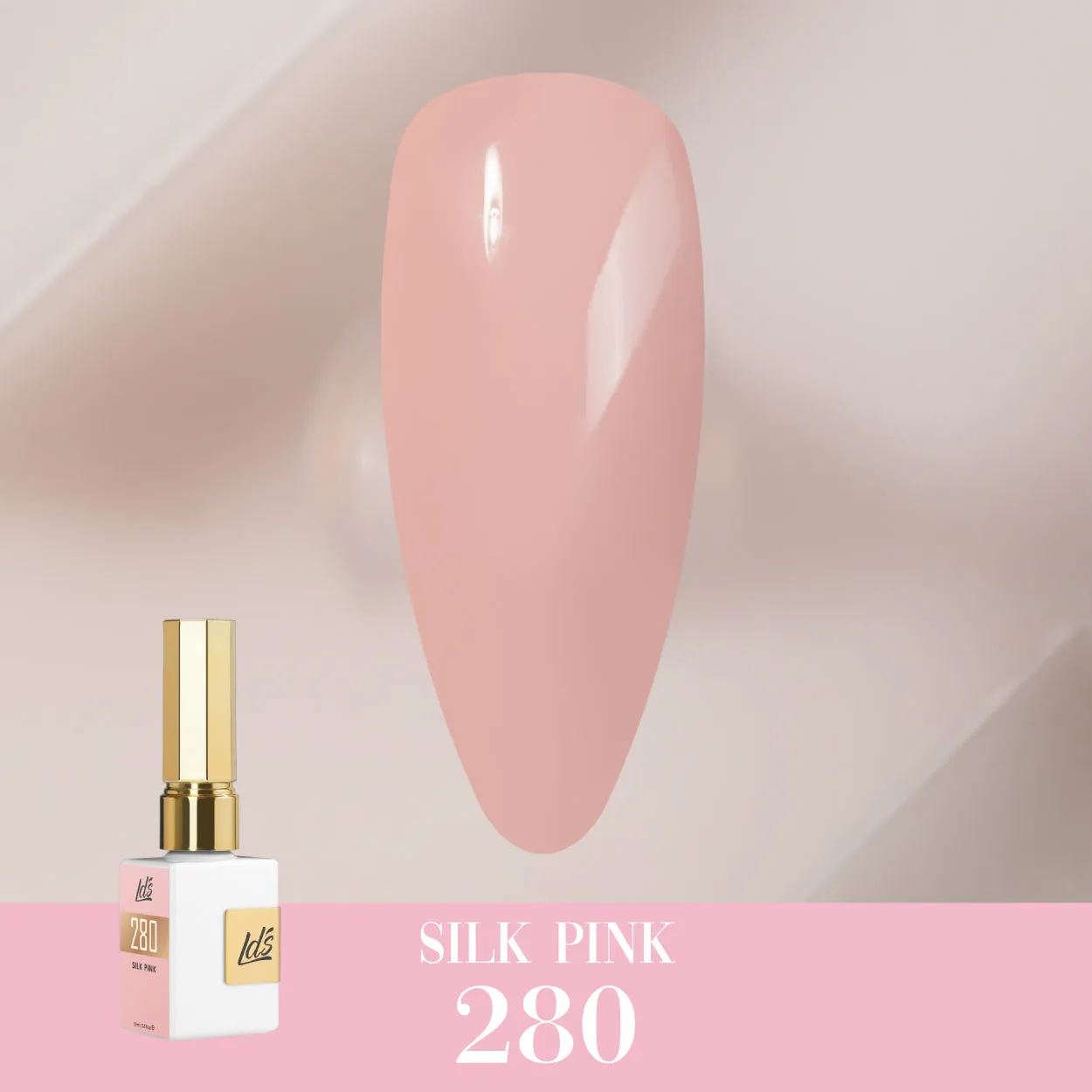 LDS Color Craze Gel Nail Polish - 280 Silk Pink - 0.5oz