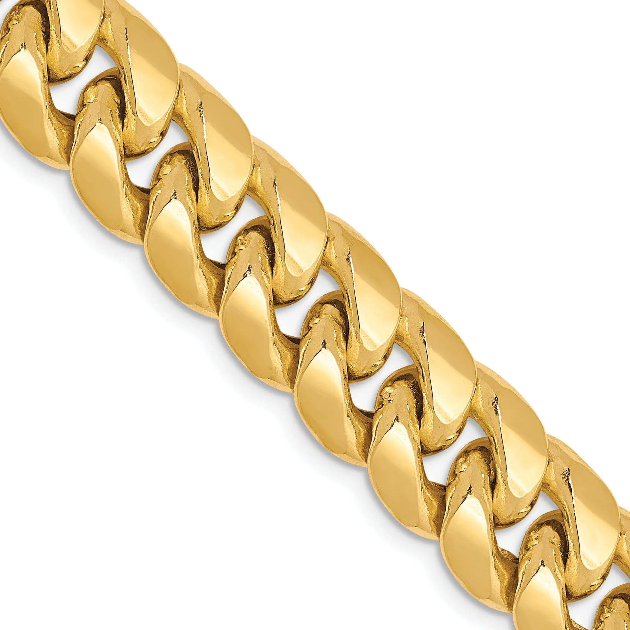 Leslie 10k Yellow Gold 9.3 mm Miami Cuban Chain