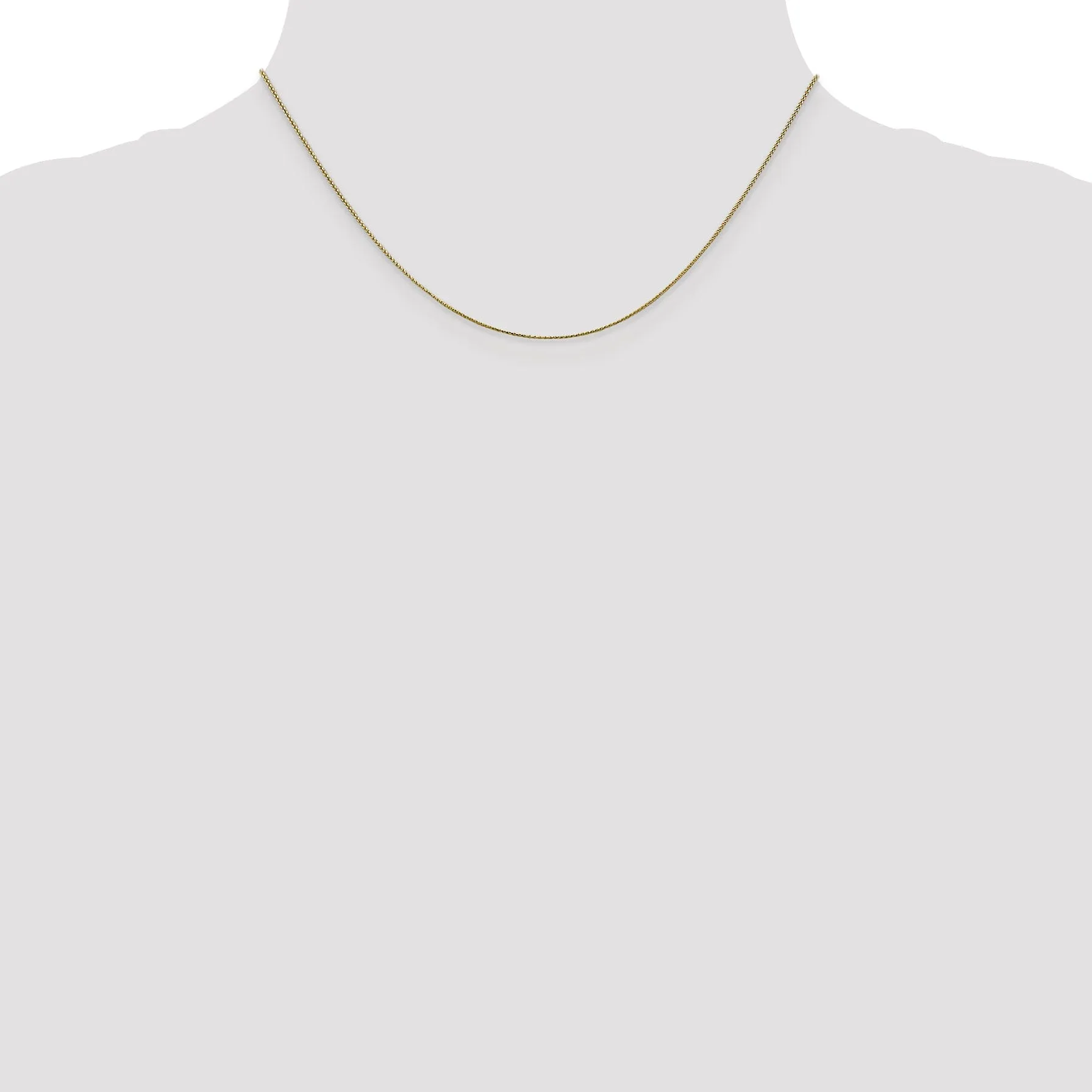 Leslie 10k Yellow Gold D.C 0.65mm Wheat Chain