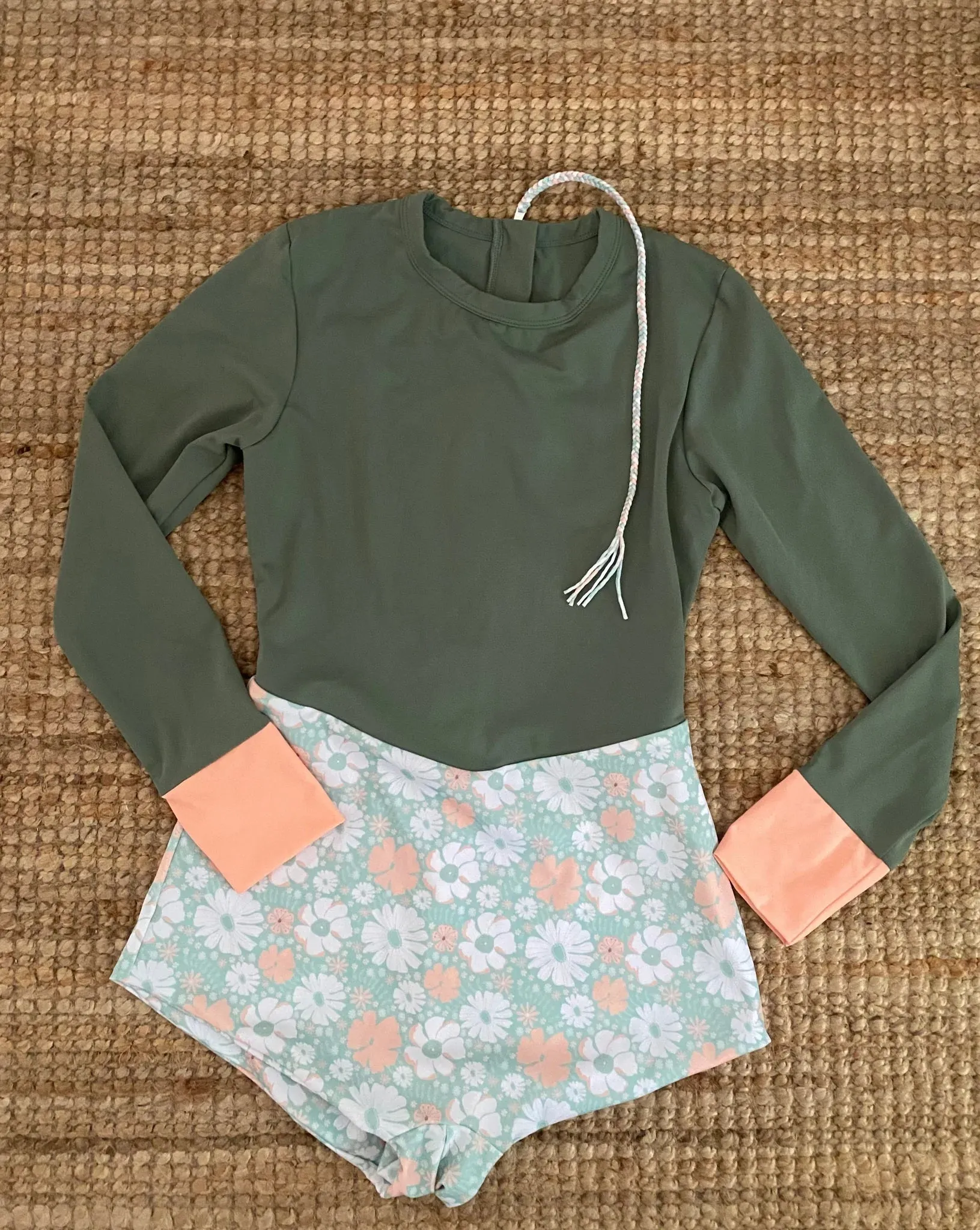 Lobitos Surf Suit - Long Sleeve - "The Green Goddess" (Boyleg)