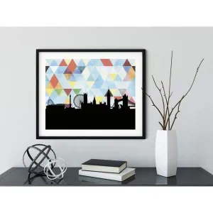London, England geometric skyline