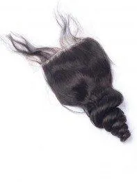 LONDON VIRGIN HAIR Luxury Silk Base Free Part Closure