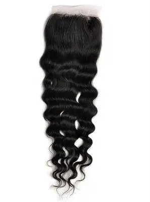LONDON VIRGIN HAIR Luxury Silk Base Free Part Closure