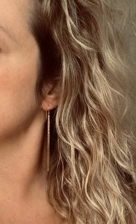 Long Chain Earrings, 925 sterling silver hooks, long thin chain, narrow chain earring, skinny silver earring, sexy earring, wispy earring