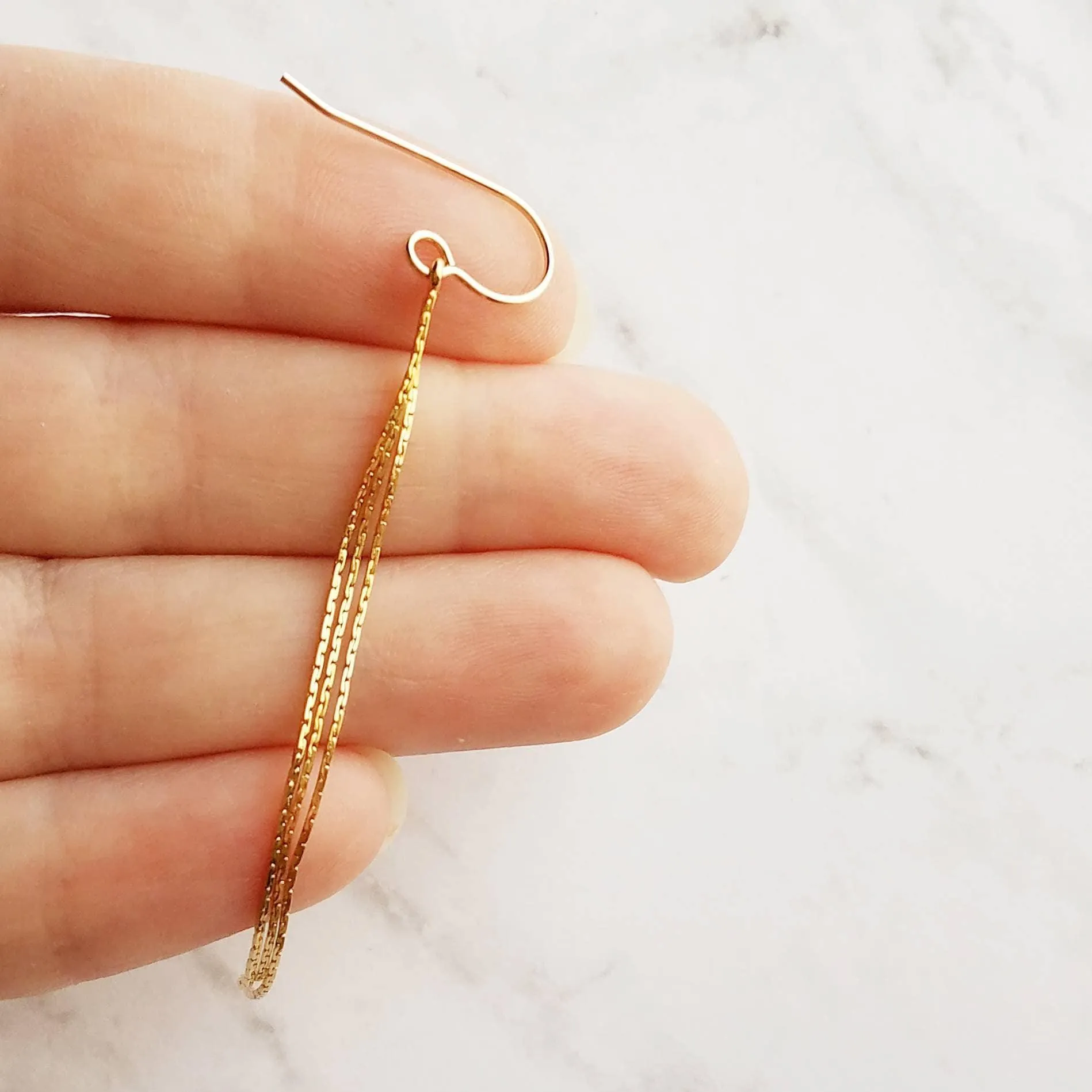 Long Chain Earrings, 925 sterling silver hooks, long thin chain, narrow chain earring, skinny silver earring, sexy earring, wispy earring