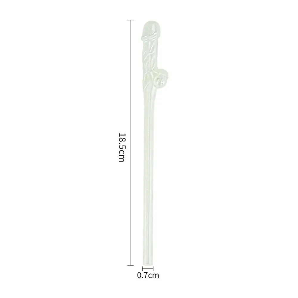 Lovetoy Glow in the Dark Pack of 9 Realistic Willy Straws