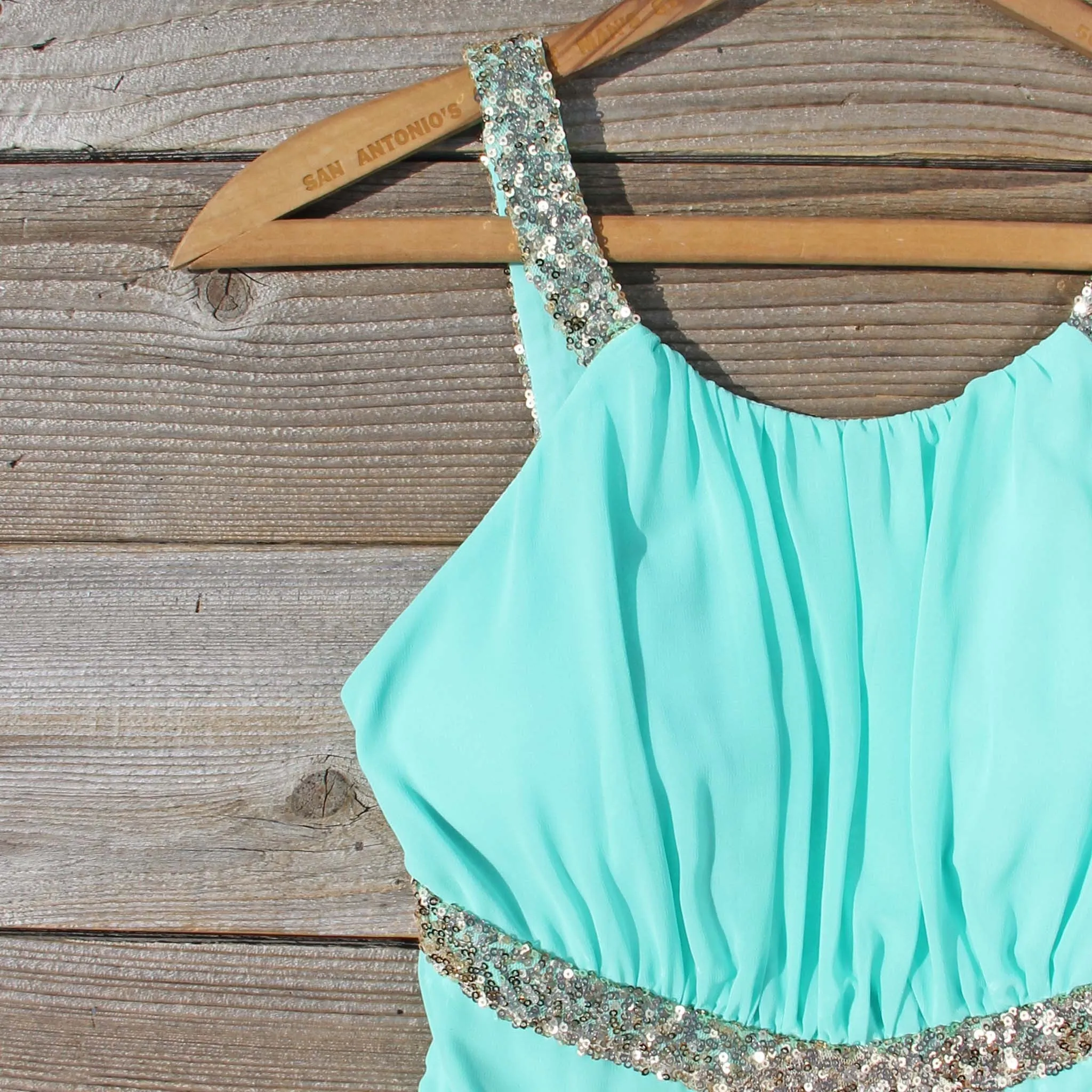 Lucky Star Party Dress in Mint