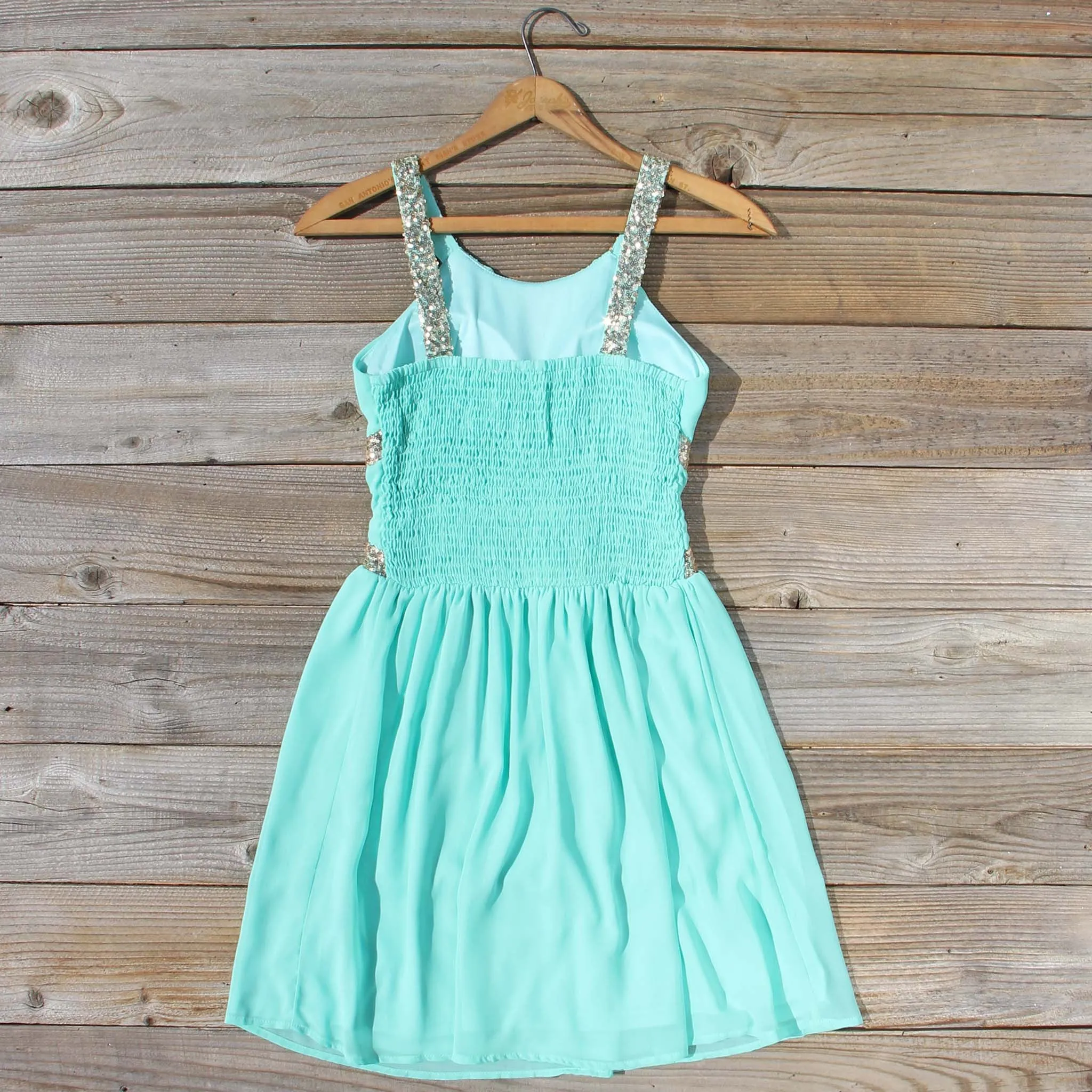 Lucky Star Party Dress in Mint