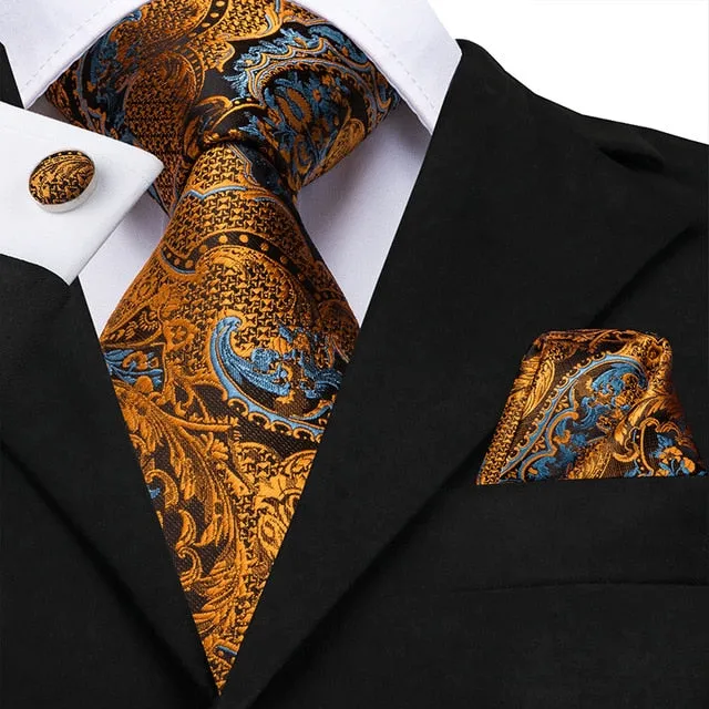 Luxury Tie, Handkerchief and Cufflinks