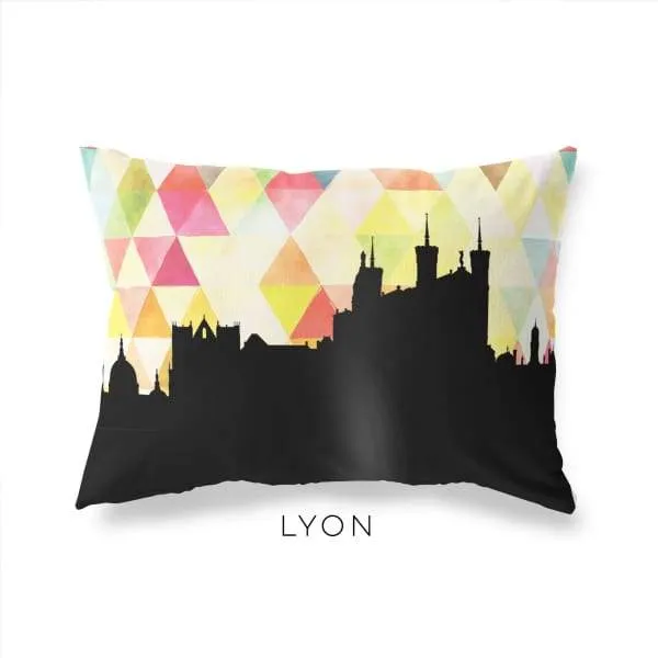 Lyon, France geometric skyline