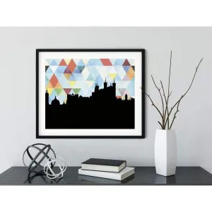 Lyon, France geometric skyline