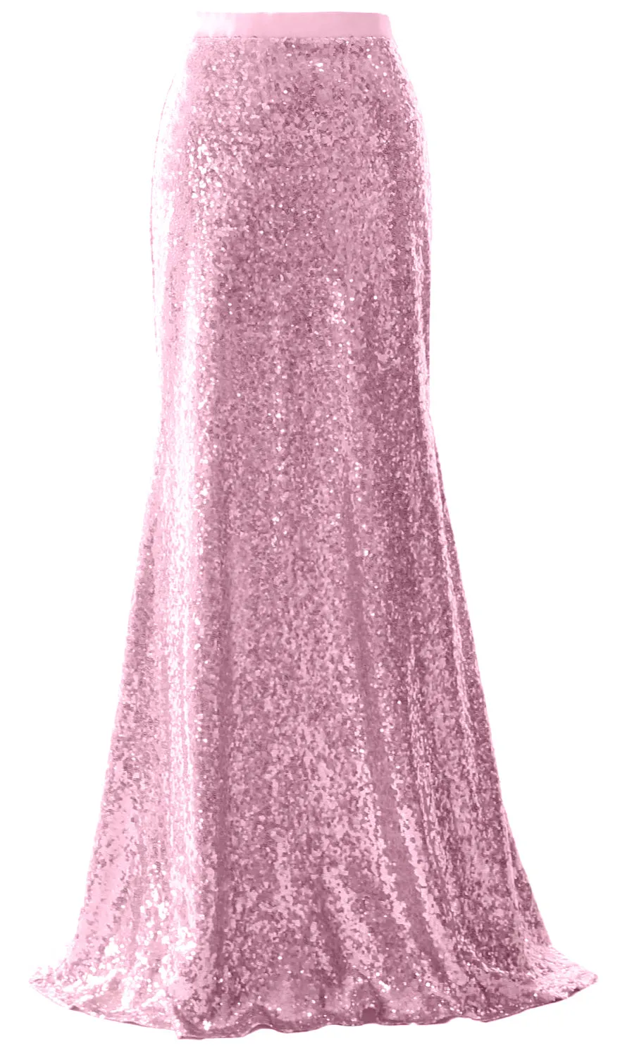 MACloth Elegant Sequin Long Mermaid Skirt Wedding Bridesmaid Party Dress