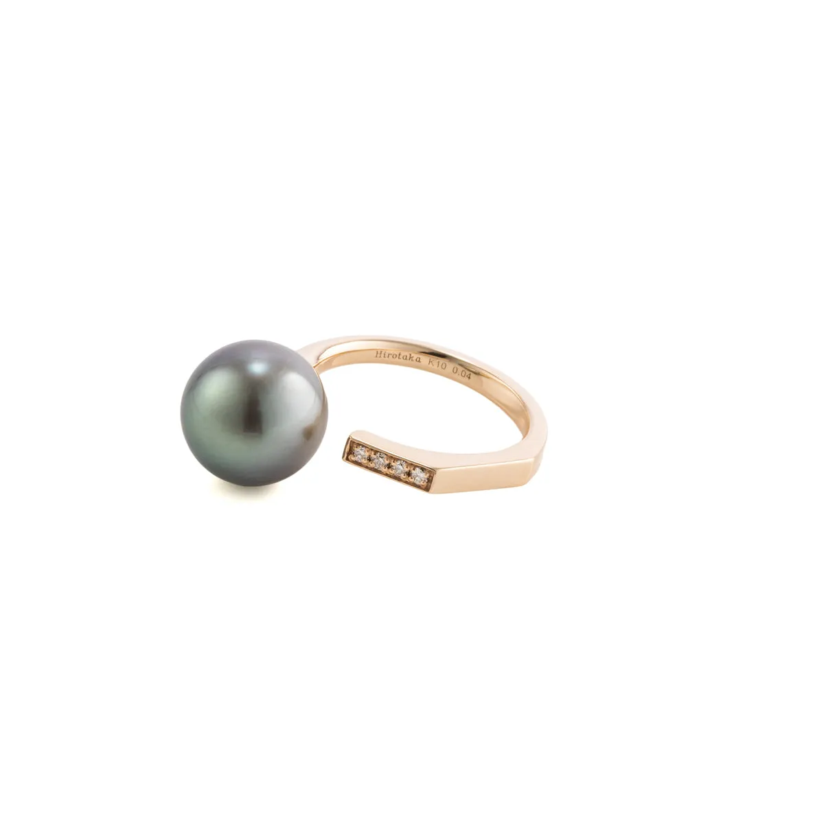 【Made-To-Order】MANHATTAN Tahiti Pearl Diamond Cuff Ring