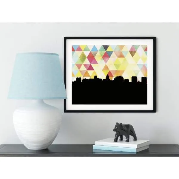 Madison, Wisconsin geometric skyline