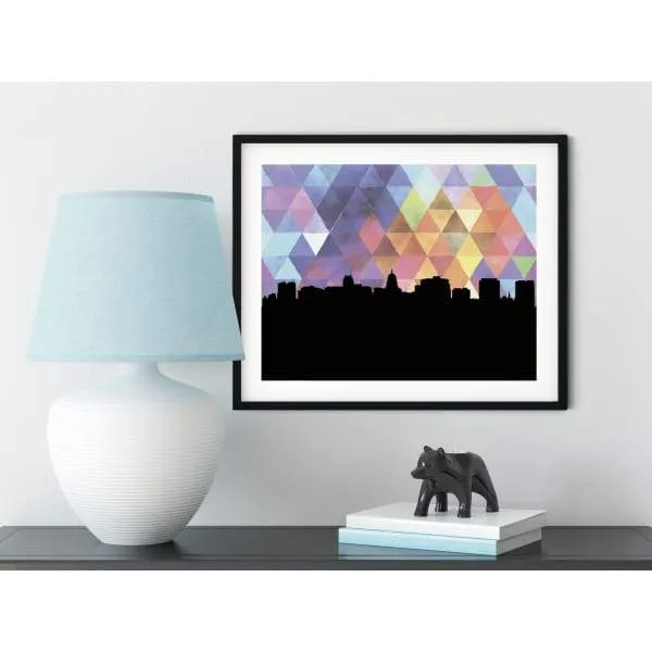 Madison, Wisconsin geometric skyline