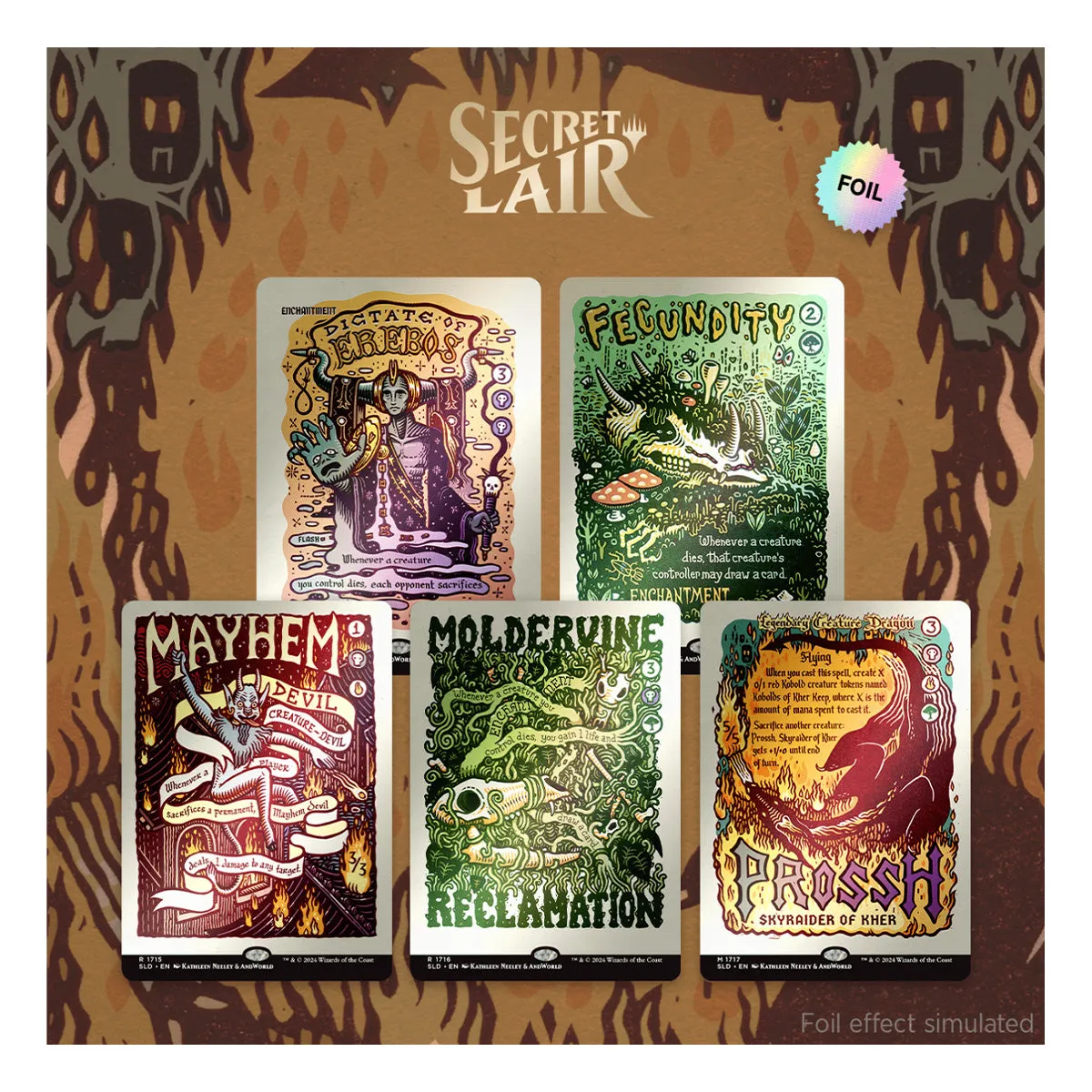 Magic Secret Lair Prints of Darkness Foil Edition