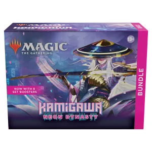 Magic: The Gathering Kamigawa: Neon Dynasty Bundle | 8 Set Boosters   Accessories